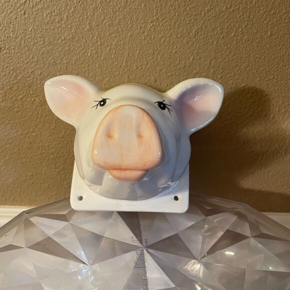Vintage Hand Painted Pig Wall Mount Taiwan - Picture 5 of 16